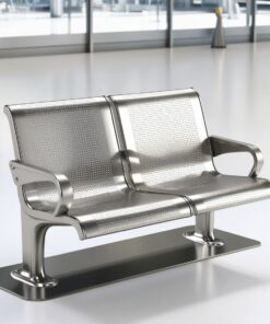 One Seater Heavy Duty Steel Airport Bench