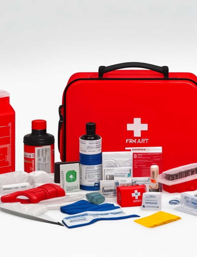 Regulation 3 First Aid Kit in Blue Grab Bag With Back Straps (5-50 persons) by Firstaider