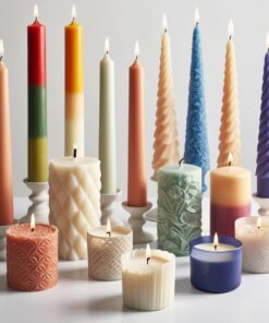 candles and candle holders