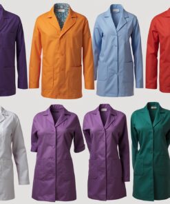 acid resistant  lab coats with cuffs