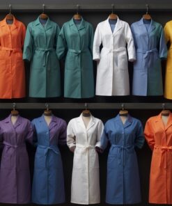 short sleeve lab coats uniforms