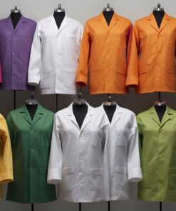 Acid Resistant Lab Coat Medium Blue