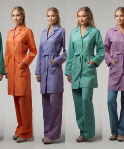 Waterproof Lab Coat Large White