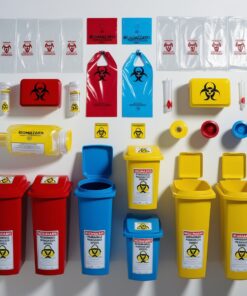 yellow sharps container
