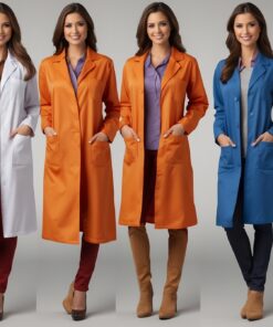 Waterproof Lab Coat Medium Blue