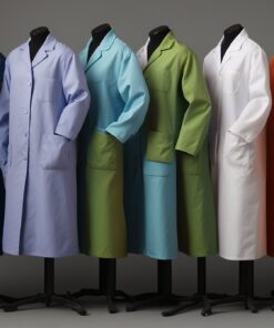 3 4 sleeve lab coat