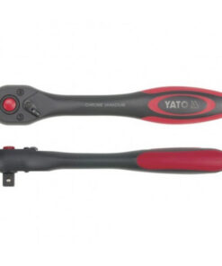 Socket Ratchet Handle - Quick Release - Flat - Chrome Vanadium - 1/2" Connector - 257mm Length - YT-0292