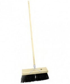 Bass Broom - Complete - Natural Fibre - Wooden Handle - 99 Grip - 37.5cm - Pack of 3 - F3153