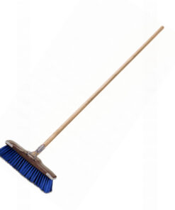 Floor Broom - Complete - GB1 - Soft - Flagged Synthetic Fibre - Buffer - Wooden Handle - 55 Grip - Pack of 5 - F13359