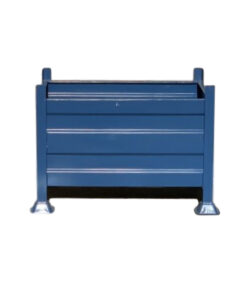 Stillage Bin - Stackable Steel Bin - Solid Side - Blue - 1300Kg - SB3318