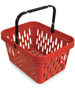 Shopping Basket - Plastic with Handle - 21L - 44 x 33.5 x 24 cm - Virgin Material - HACCP - PI-21-virgin