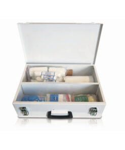 First Aid Kit - Factory Regulation 7 - Metal Box and Contents - 46 x 14 x 31 cm - FAK5004