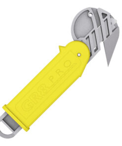 Utility Knife - Safety Box Cutter - GR8 Pro Uni - Yellow - 743242