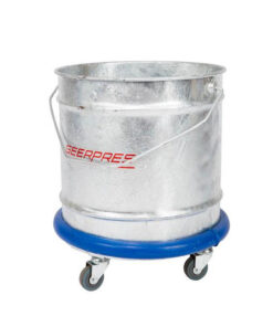 Galvanised Bucket on Wheels - Geerpres - Econo - Castors - 28L - JAMS-1015