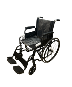 wheelchair with detachable footrest and armrest