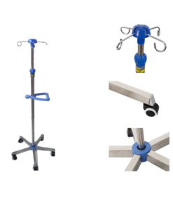 mobile dripstand stainless steel 5 wheel base