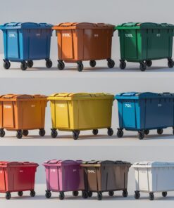 1000 liter indigo wheelie bin