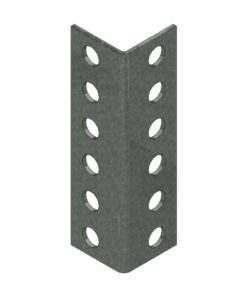 Bolted Shelving Steel Upright Splice - Uni-Angle 35 - Galvanised - For Extension Of Upright - BS-G-UA-Splice