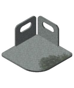 Bolted Shelving Steel Foot - Uni-Angle Single - Galvanised - BS-G-SF-SingleAngle