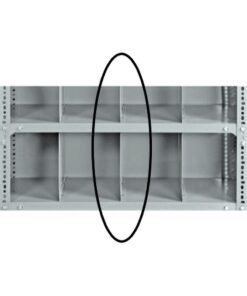 Bolted Shelving Steel Shelf Divider - Uni-Angle - Galvanised - 30.5 x 38.1 cm - BS-G-SD-305x381