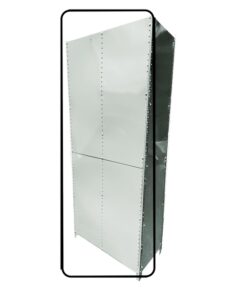 Bolted Shelving Steel Back Panel - Uni-Angle - Galvanised - 99.0 x 91.4 cm - BS-G-BP-990x914