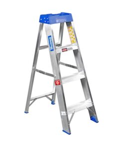 Aluminium Step Ladder - Single Sided - Heavy Duty Industrial - 4-Step - 1.20m