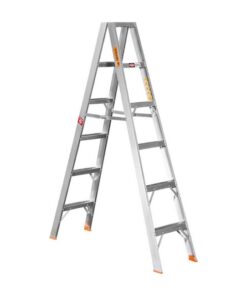 Aluminium Step Ladder - Double Sided - Heavy Duty Industrial - 6-Step - 1.80m