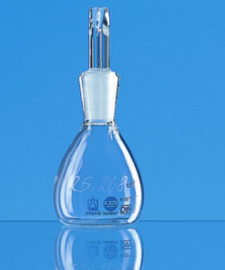 Pycnometer,with stopper,cap. 100 ml with DAkkS certificate adjusted, boro 3.3
