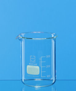Beaker 50 ml, low form, Boro 3.3 with graduation and spout