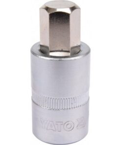 Hex Bit Socket - Chrome Vanadium - 1/2" Connector - Standard Length - HEX 14 x 50mm - YT-04387
