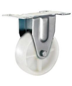 Castor Wheels - Polypropylene - Fixed Wheel - White - 100mm - TOOC417