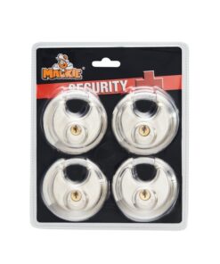 Padlock - Discus - 4/KA - Stainless Steel - 70mm - Pack of 4 - 97031228