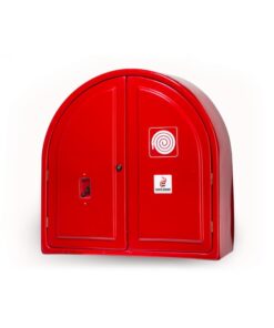 Fire Hose Reel Cabinet - Fibre Glass - Double Door - Open Back