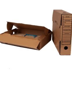 Lever Arch File Boxes with Clip - 25.4 x 33 x 6.9 cm - Pack of 50 - ARC001Z