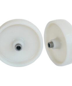 Castor Replacement Wheel with Bush - Nylon - White - 150mm ? - Pack of 2 - N150 - MOQ 200
