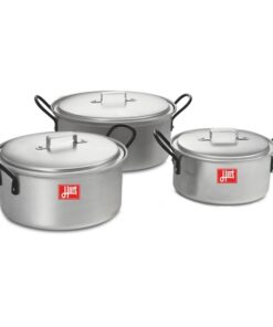 Pots with Lids - Combination - 6 Piece - Hart - Z2 - Aluminium - 175mm - 200mm - 225mm Pots - 701184