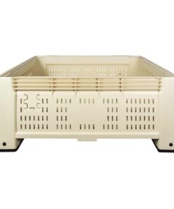 Jumbo Bin (Shallow) 4 Way Entry - Vented - SABS Approved - 474L - Beige - Pack of 3 - JB528HV