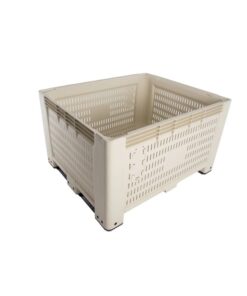 Jumbo Bin (Deep) 4 Way Entry - Vented - SABS Approved - 803L - Beige - Pack of 3 - JB4WV