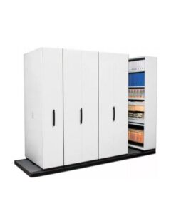 Steel Bulk Filer - Mobile Shelving - 12 Bay - 570 x 110 x 232 cm - Motorcraft Grey - 12BAY400