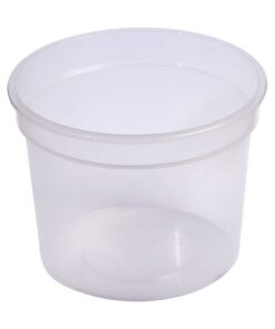 1000ml Take Away Containers - Tub Only - Clear - Pack of 200