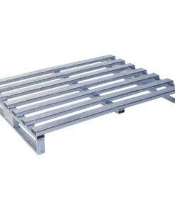 Slatted Steel Pallet - Metal - 120 x 100 x 15 cm