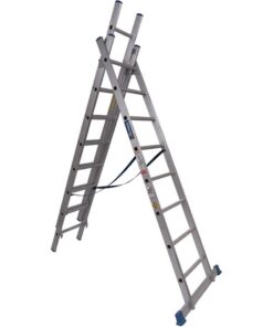 Aluminium Ladder - 5-IN-1 - 10 Rung - Double Sided - 5.2m