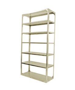 Bolted Shelving Steel Bay 7 Shelves - Uni-Angle - Seven Shelf Kit - Painted - 335.3 x 91.4 x 76.2 cm