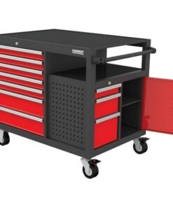 KennedyPro Steel Tool Roller Cabinet - Service Cart - 10 Drawers - 550kg Capacity - 84.5 x 112.3 x 79.1 cm
