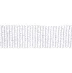 Petersham Ribbon – Solid White – 20mm x 20m roll