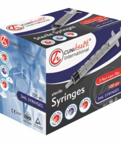 Syringe 3ml 3 Part L/Slip CliniHealth