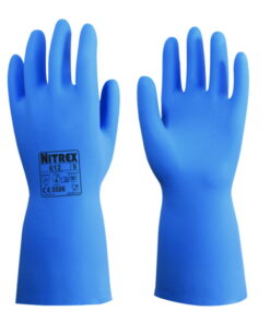 Chemical protective gloves Nitrex 612 M (8) nitrile, blue, pack of 10 pair