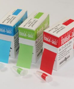 Heathrow Scientific Tough-Tags 38x19mm White Polyester for Test Tubes, Pack of 1000 pcs/roll