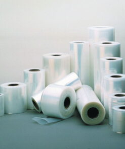 Plastic film 200x0,20 mm tubular, transparent in rolls of 250 m
