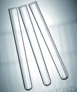Scherf Test Tubes, 125 × 16.00 mm, 0.6–0.7 mm Wall, Soda Lime Glass, Without Rim, Pack of 250